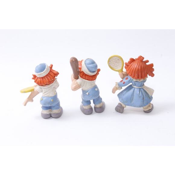 Raggedy Ann And Andy, Kids, Friends, Playing, Sports, PVC Figures, Set, Bobbs-Me - Picture 2 of 3